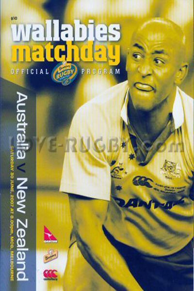 2007 Australia v New Zealand  Rugby Programme